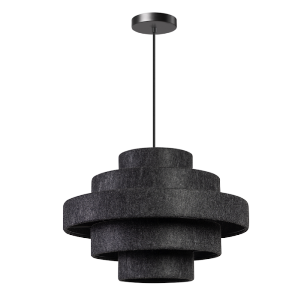 Moderne hanglamp Jones grijs stof