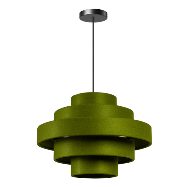 Moderne hanglamp Jones groen stof