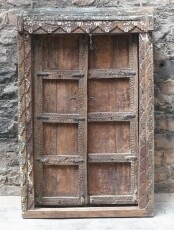 Vintage deur bruin uit India
