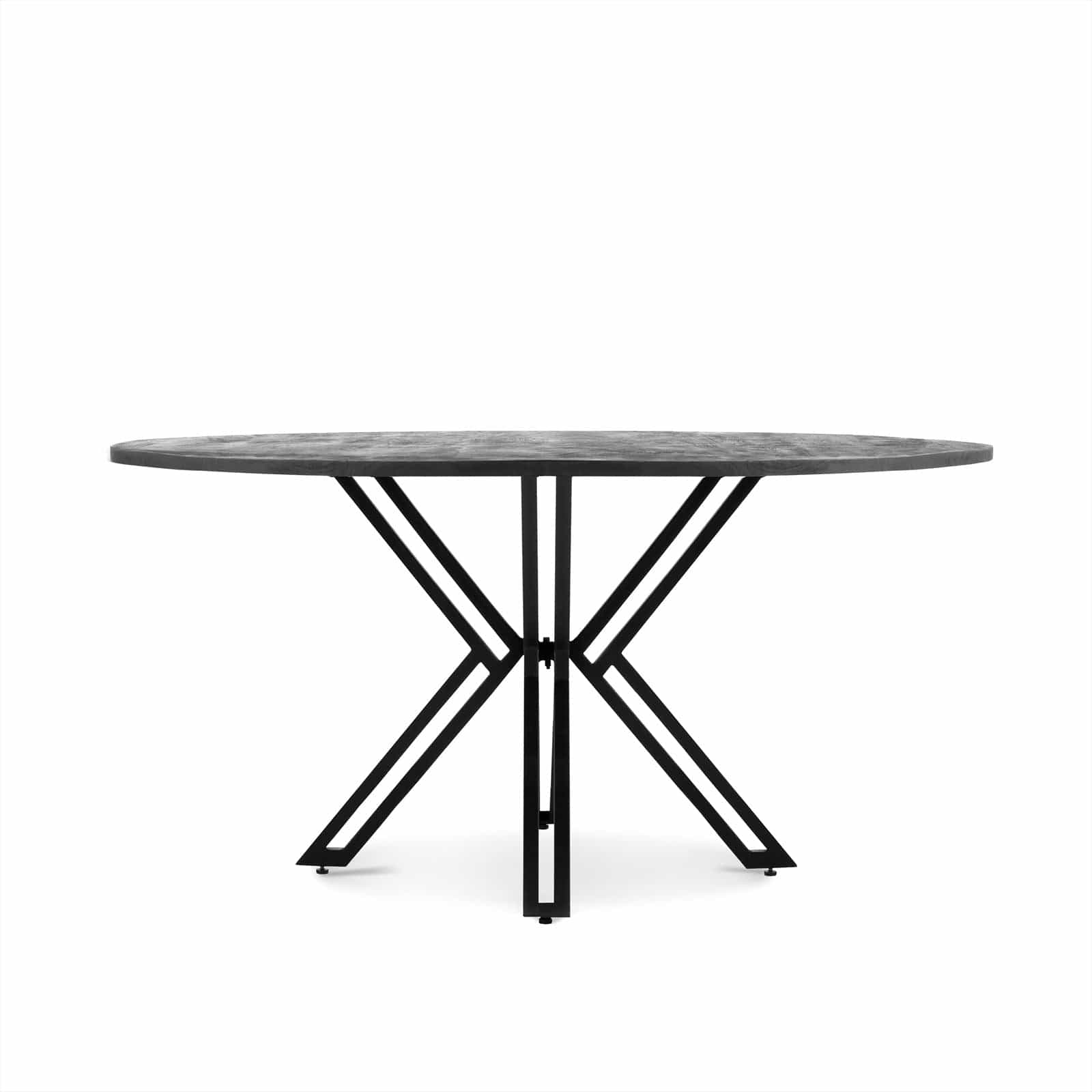 Eettafel Rond Yana Zwart | 120/140/150 cm