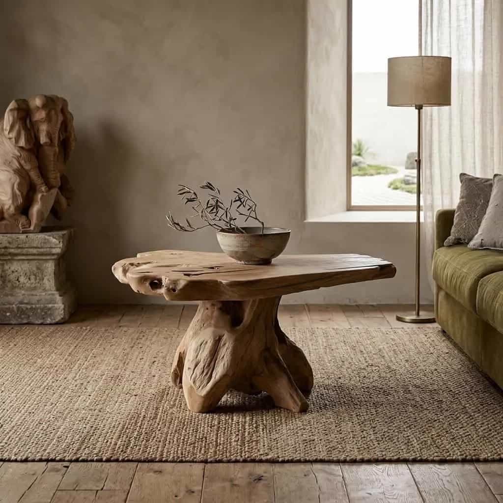 Salontafel Boomstam Massief
