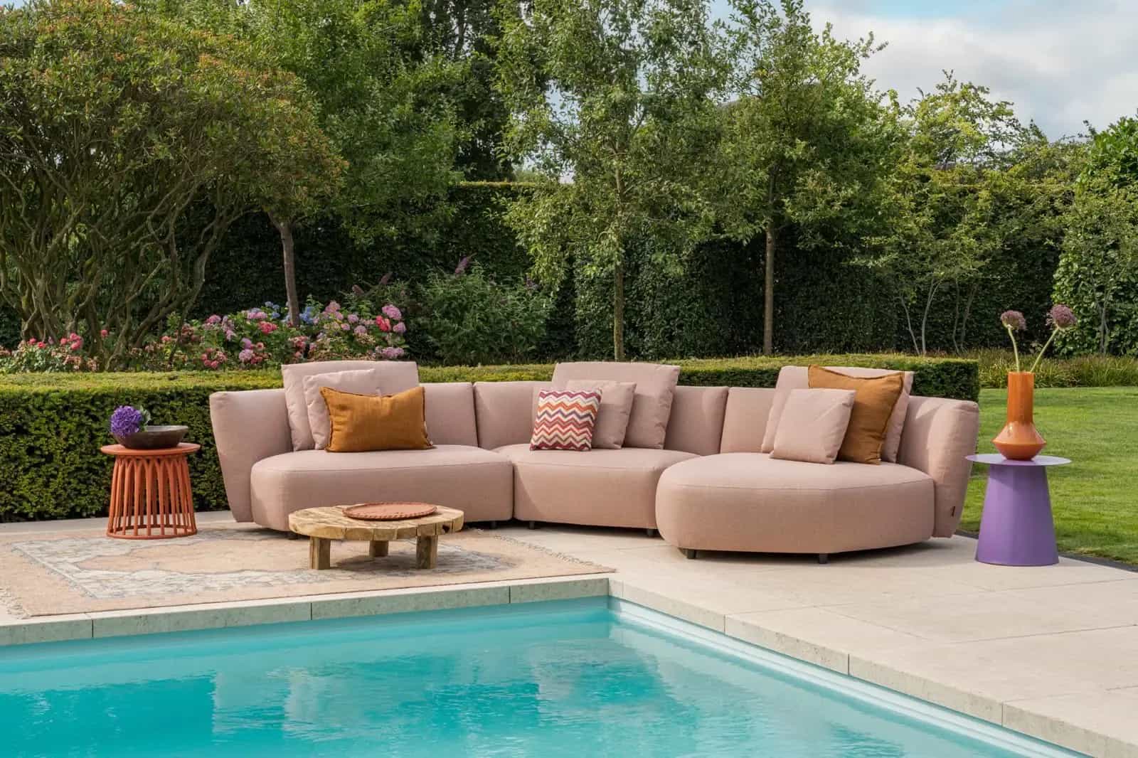 Atoll Loungebank Outdoor Meton Rust