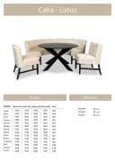 Eetkamerbank Lotus, detailfoto 4 - Lenselink Furniture