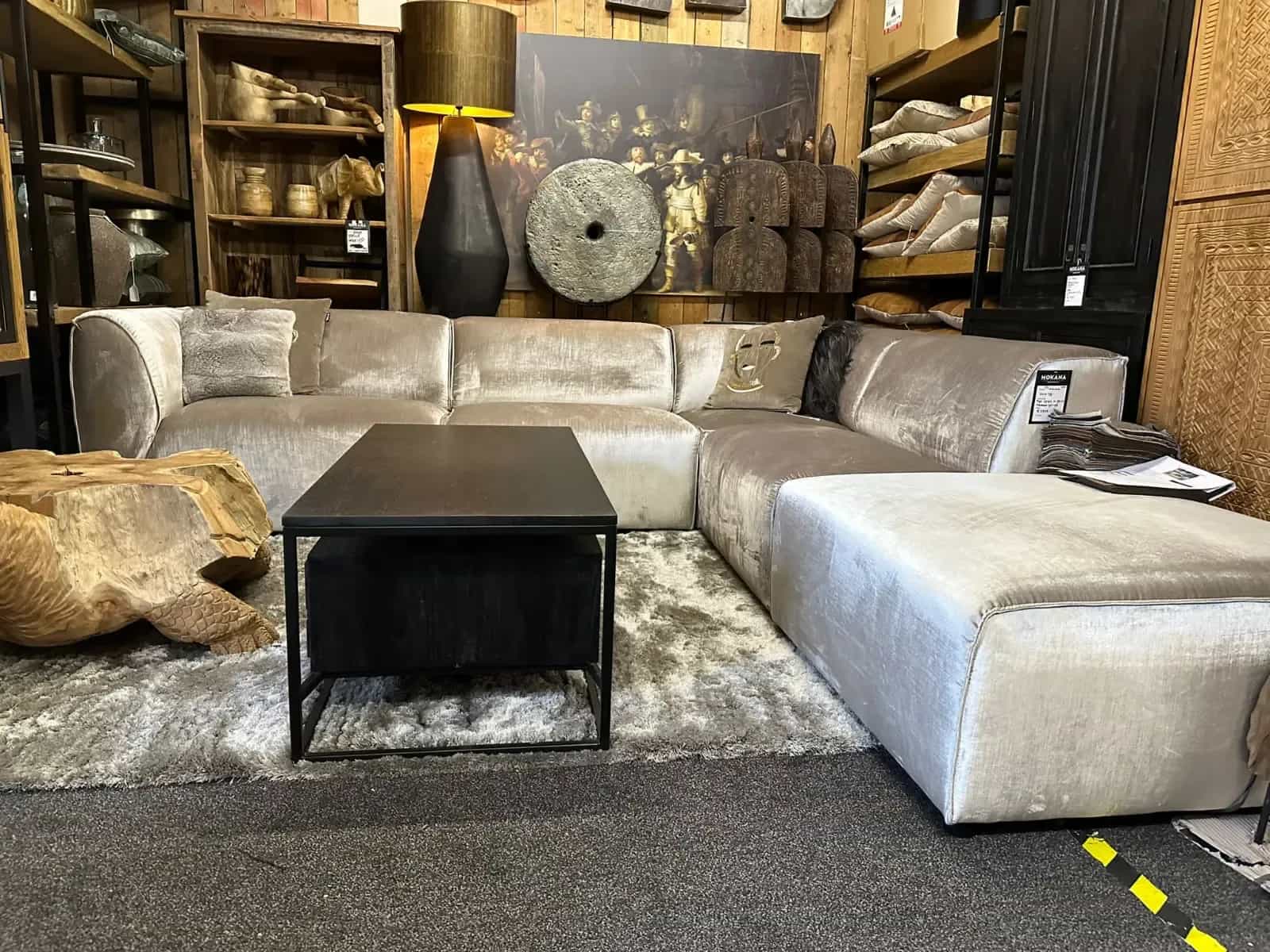 Hoekbank Picasso velours