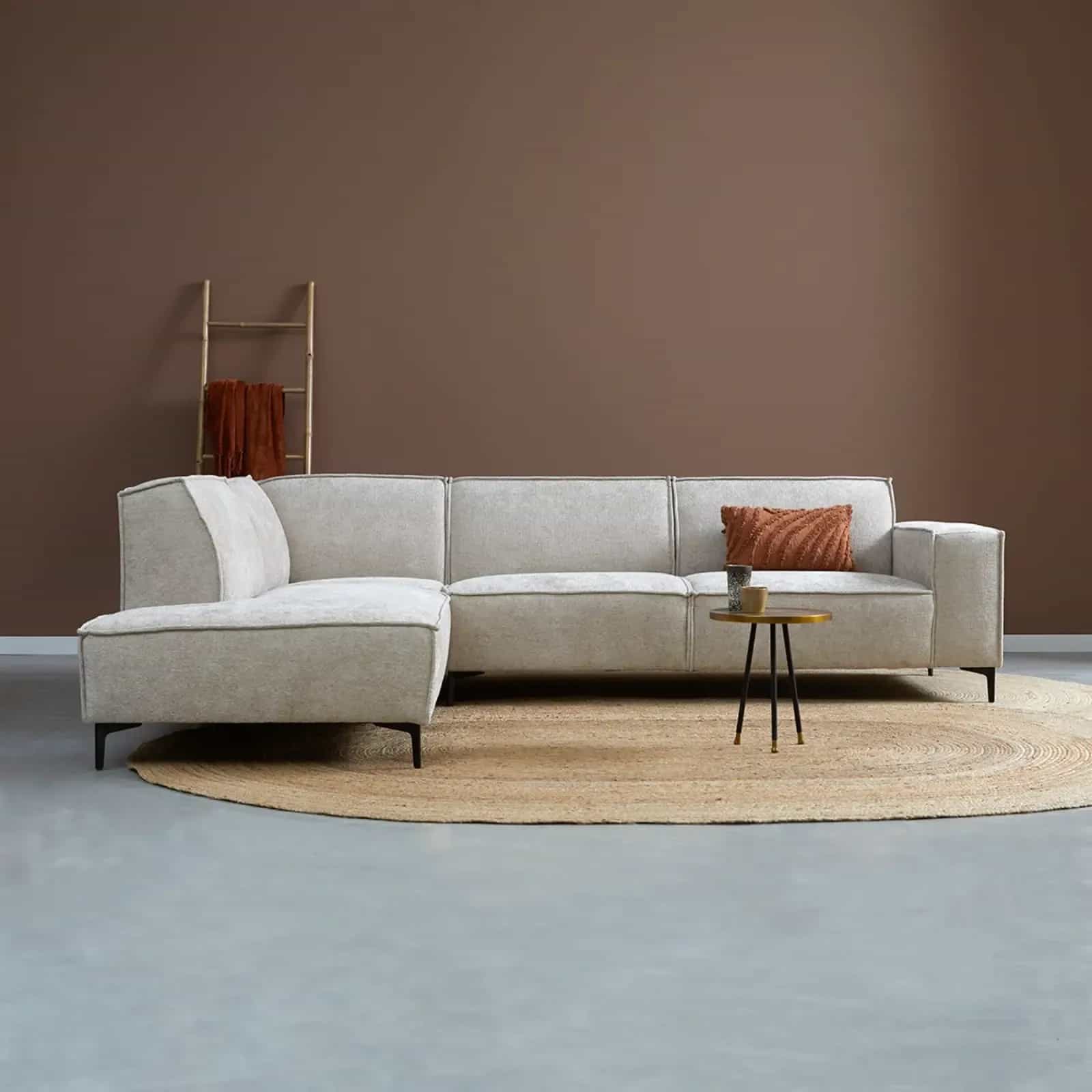 Hoekbank River Beige