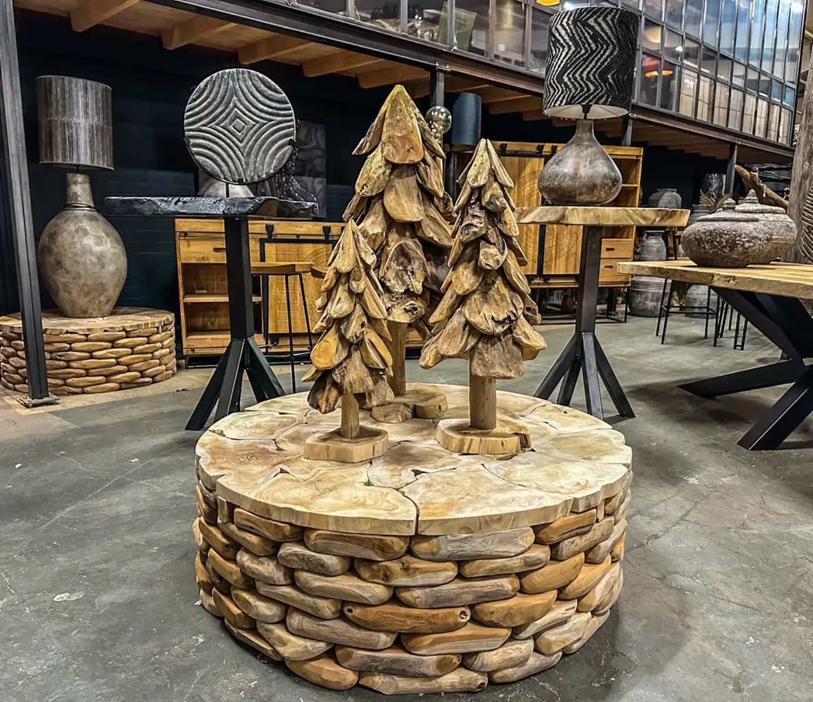 Kerstboom Teak Set