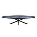 Eettafel ovaal zwart - Mokana Furniture
