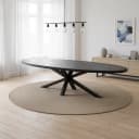Eettafel ovaal zwart - Mokana Furniture