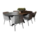 Eettafel ovaal zwart - Mokana Furniture
