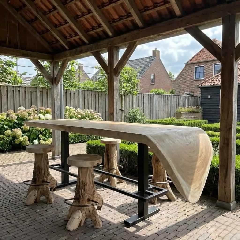 Bartafel suarhout watervalblad