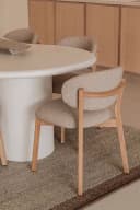 Stoel Mikky naturel - taupe Moon - Eleonora