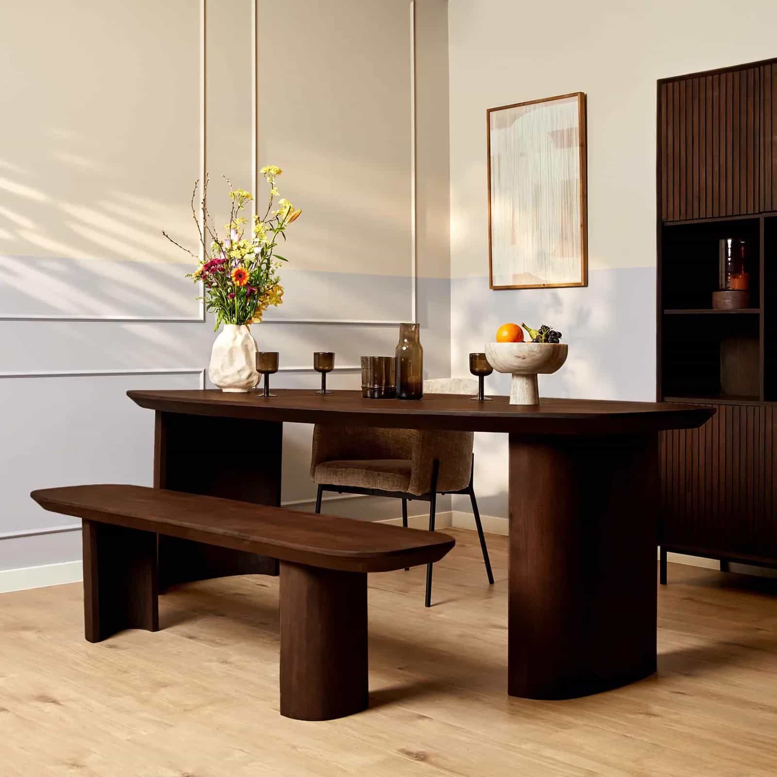 Eetkamerbank Maré Brown | 280 cm
