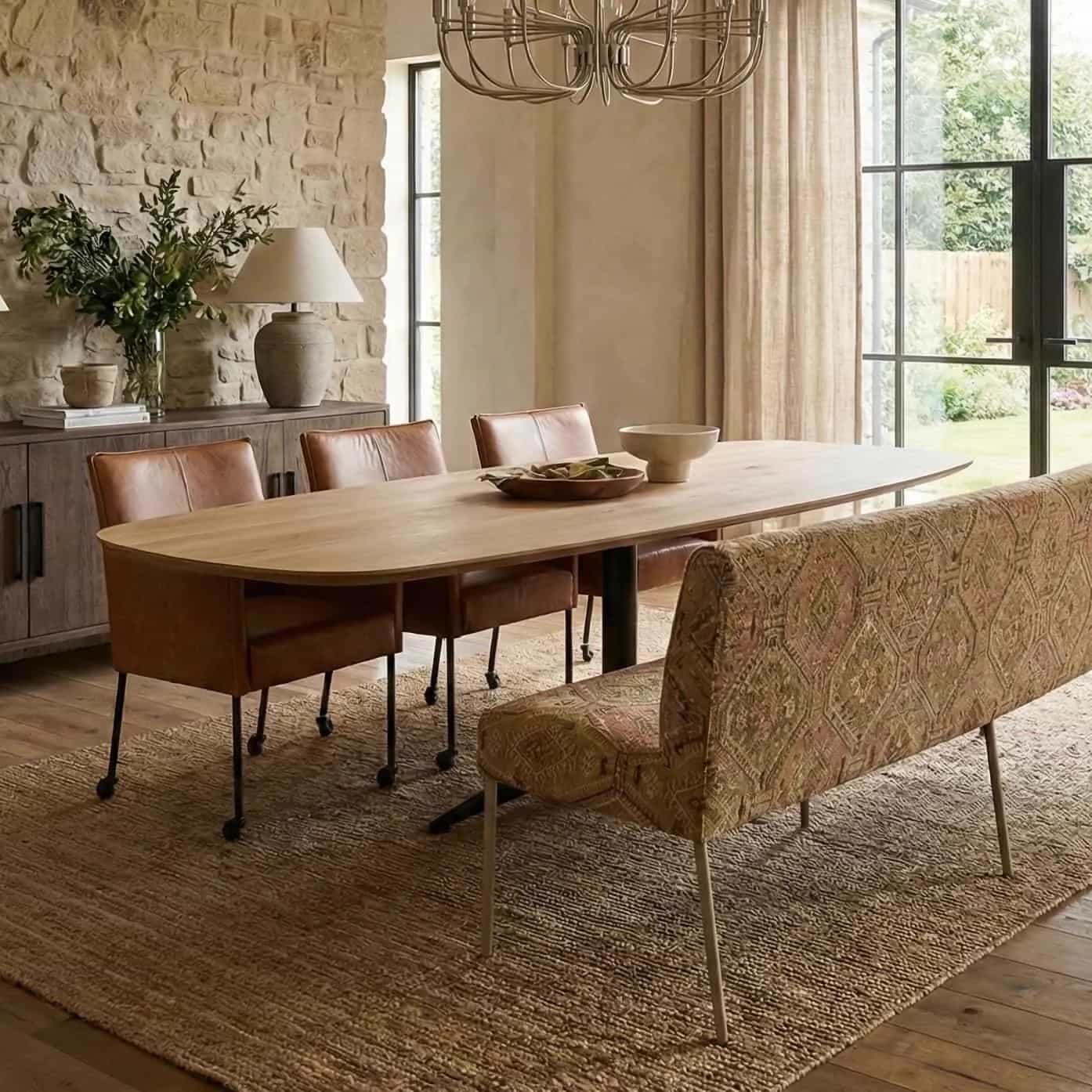 Eettafel Ellips | Bootmodel | 380cm Eiken