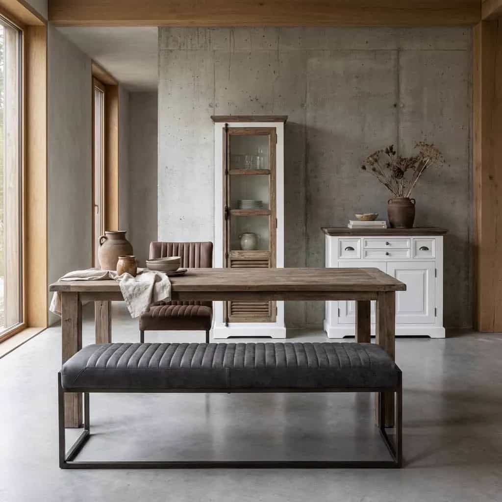 Ferro Bankje 205 - fabric Savannah anthracite