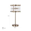 Tafellamp Loiza brushed gold - Richmond Interiors