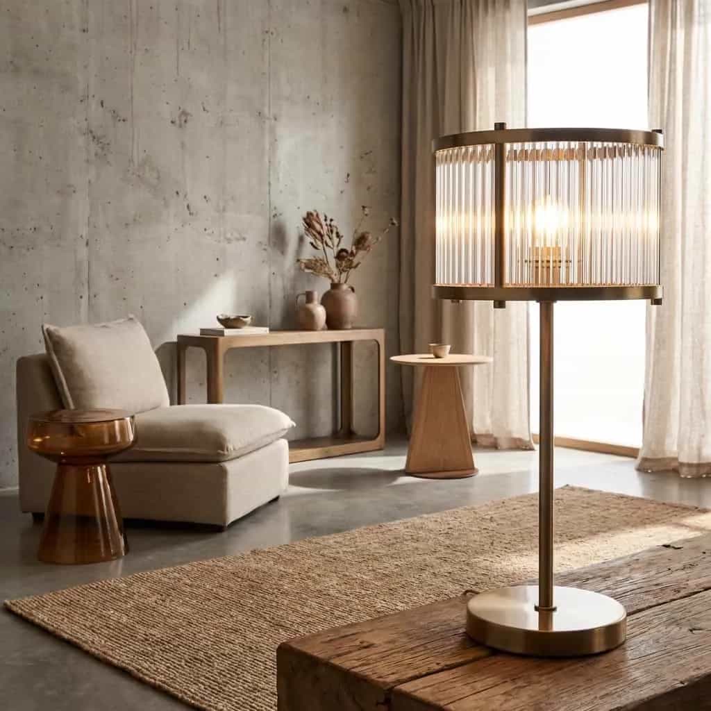 Tafellamp Loiza brushed gold