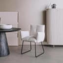 Dante Armstoel - fabric Teddy MJ81 White - Tower Living