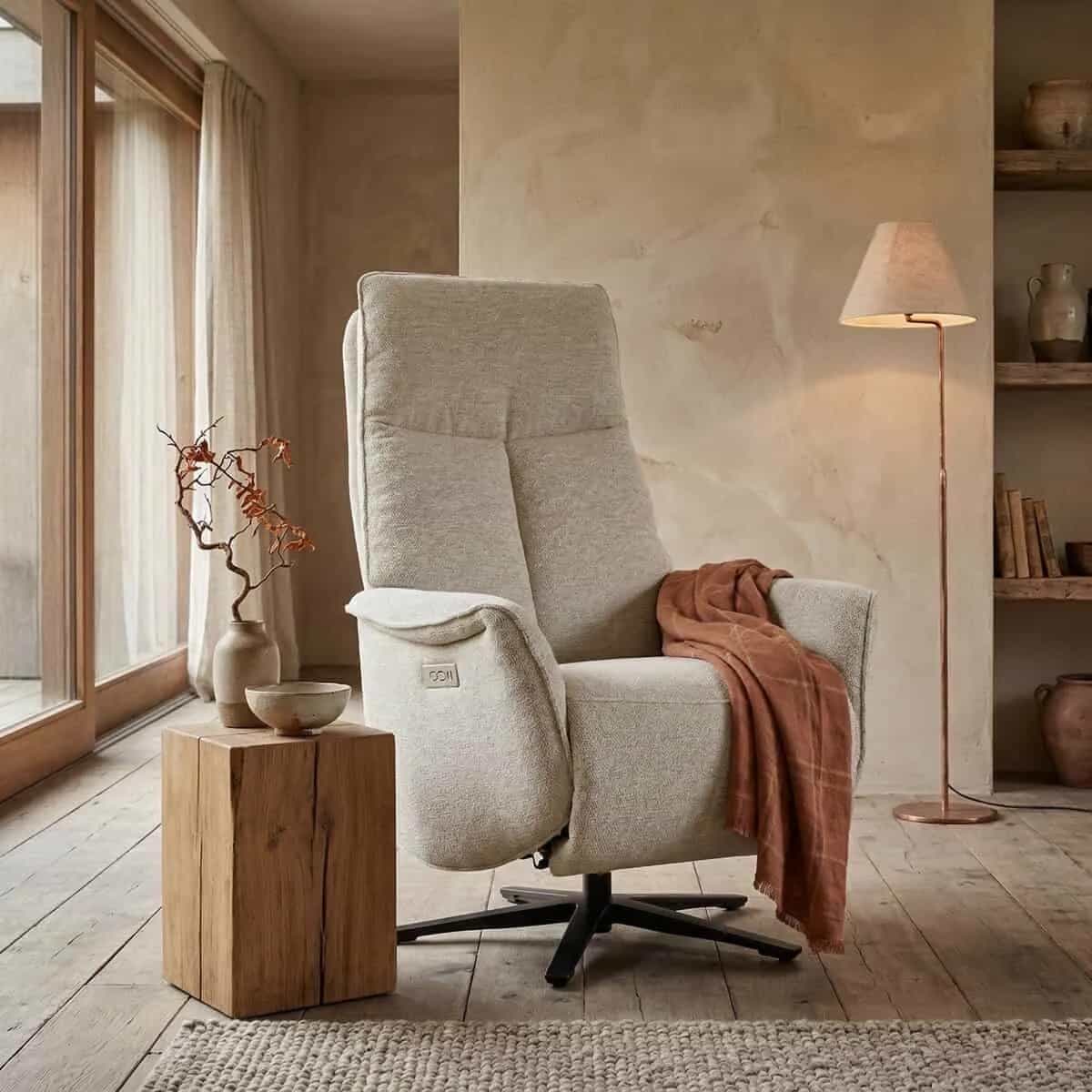 Relaxfauteuil Tim met accu