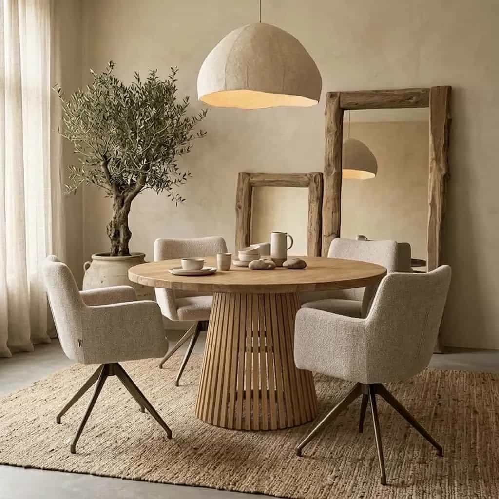 Ronde eettafel Bailar dichte poot
