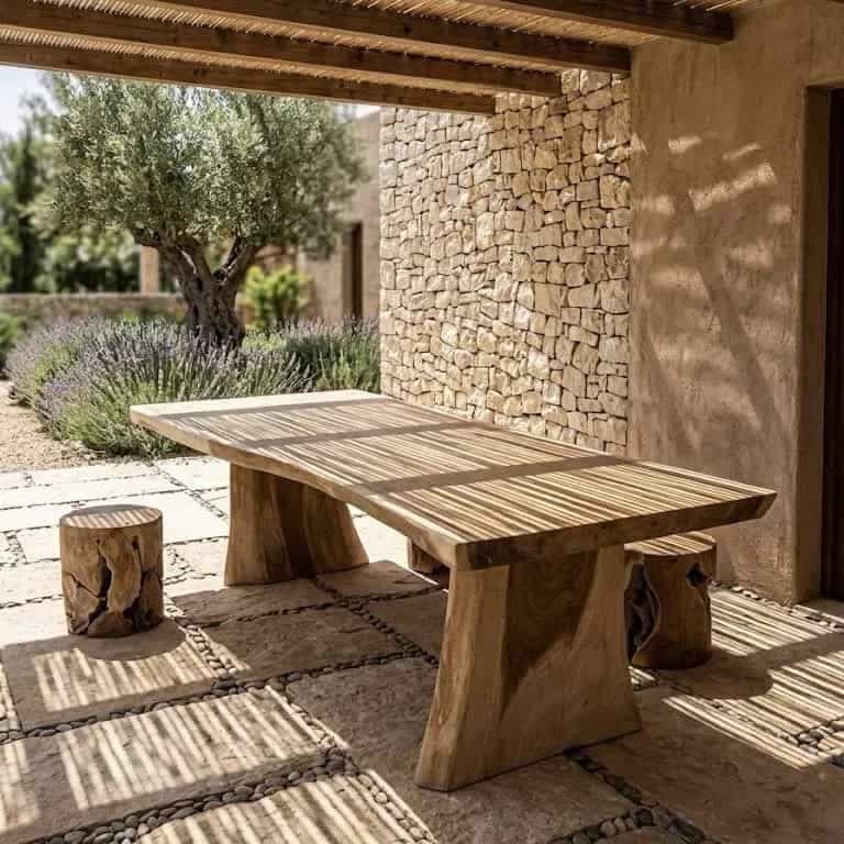 Boomstamtafel Suarhout | Houten Poten | Ibiza Stijl