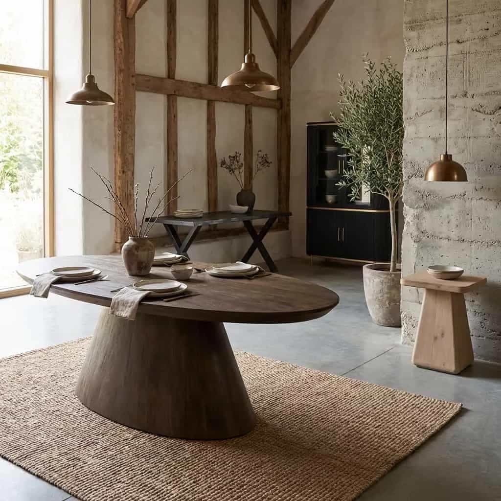 Premana Salontafel bruin ovaal 135 cm