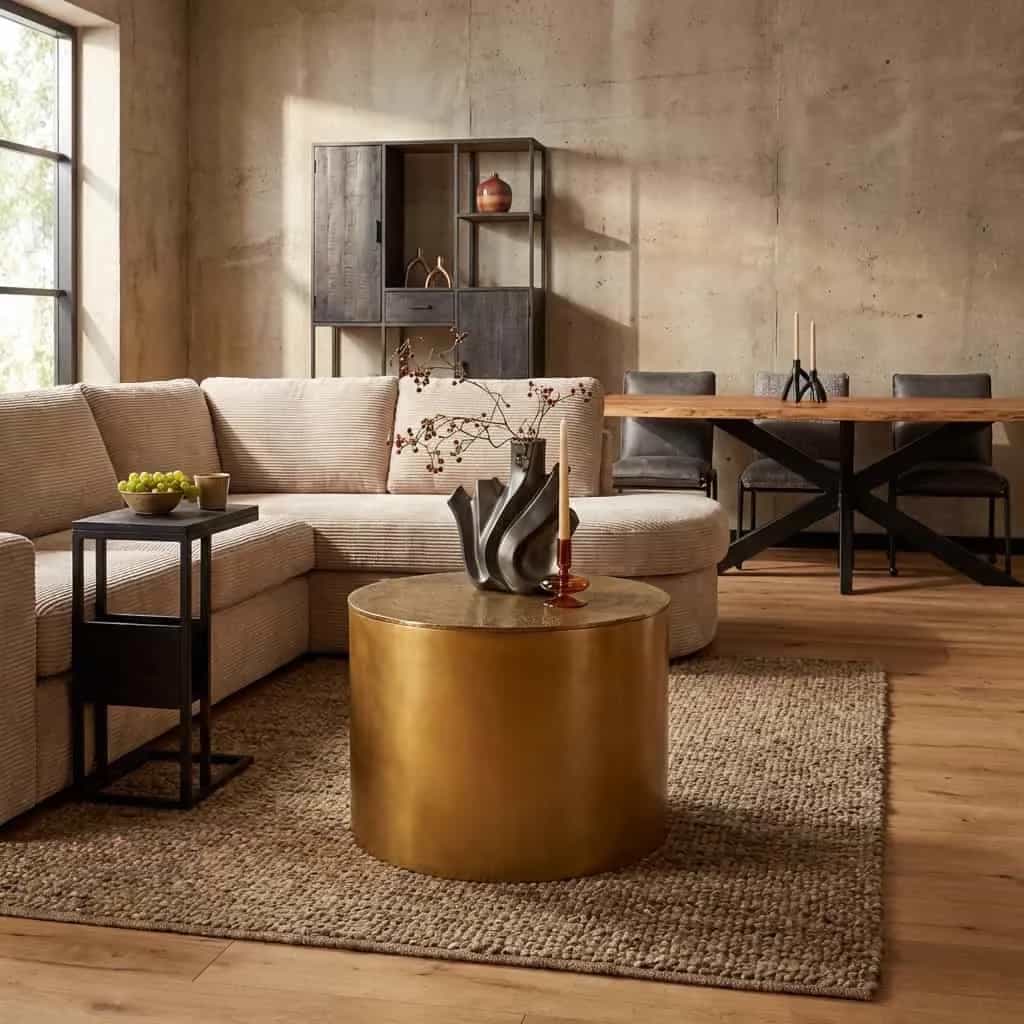 Salontafel Fiore Gold | 60 cm