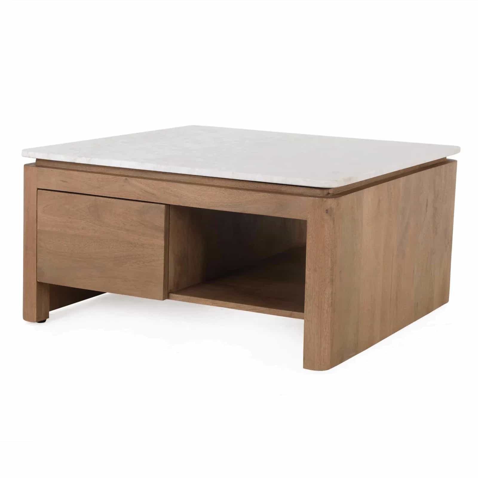 Bovenblad Salontafel Dallas Beige Marmer