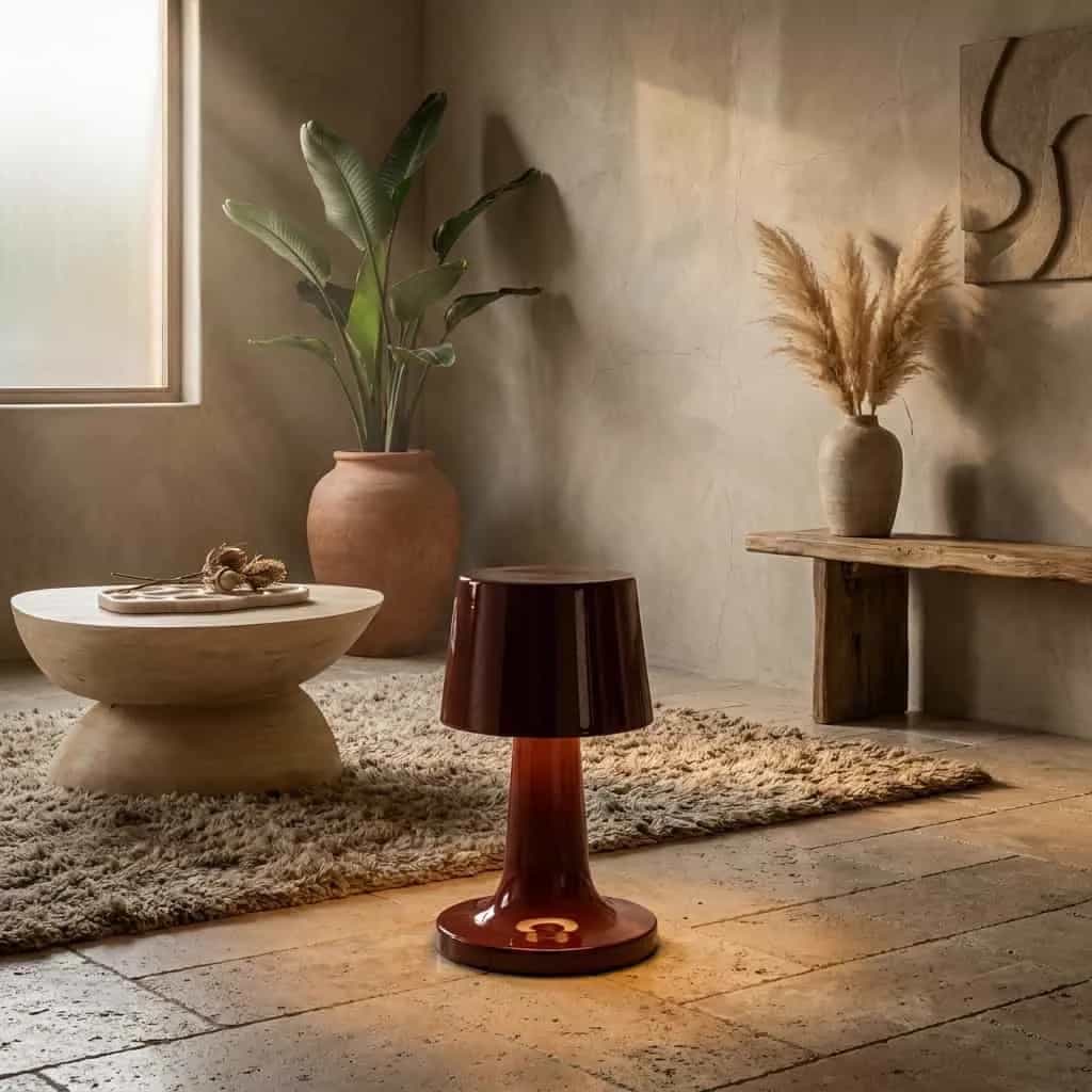 Lamp Alvo Burgundy
