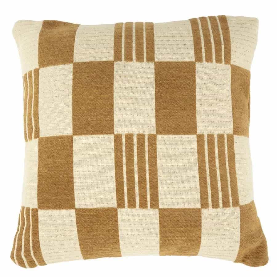 Kussen Twist 45x45 cm - mustard