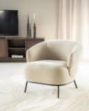 Fauteuil David Taupe Safari - Eleonora