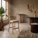 Barstoel Mikky naturel - taupe Moon - Eleonora