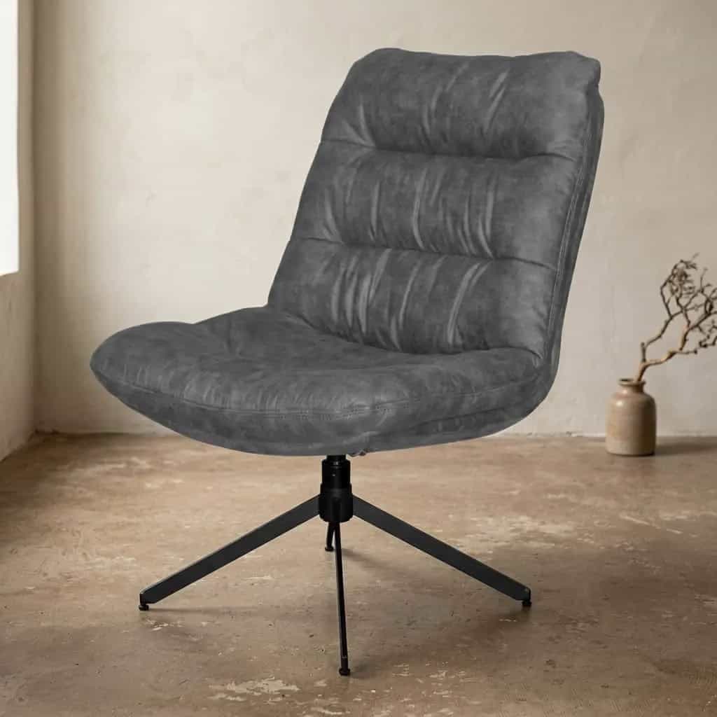 Draaifauteuil Cowboy - Antraciet