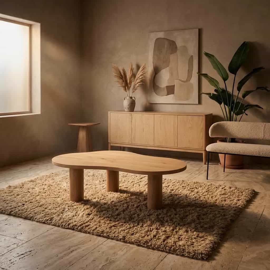 Eettafel Bobbie - lichtbruin