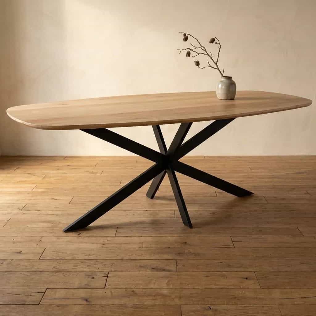 Eiken eettafel Ferris | Deens Ovaal 280 cm | Naturel