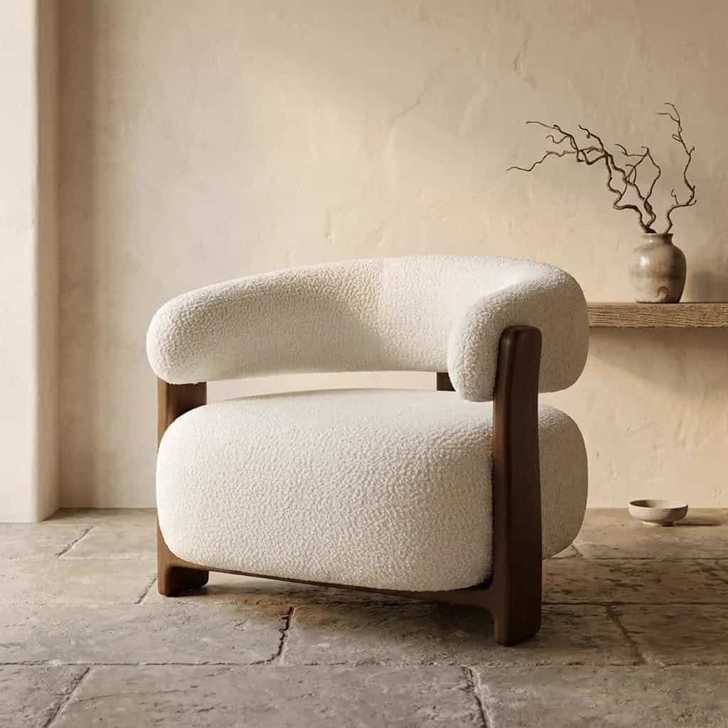 Fauteuil Bocks Be lovely en notenhout