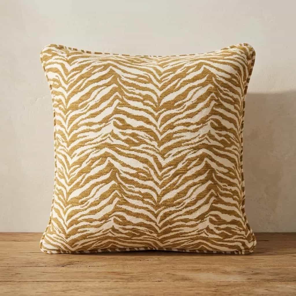 Kussen Tigra 45x45 cm - mustard