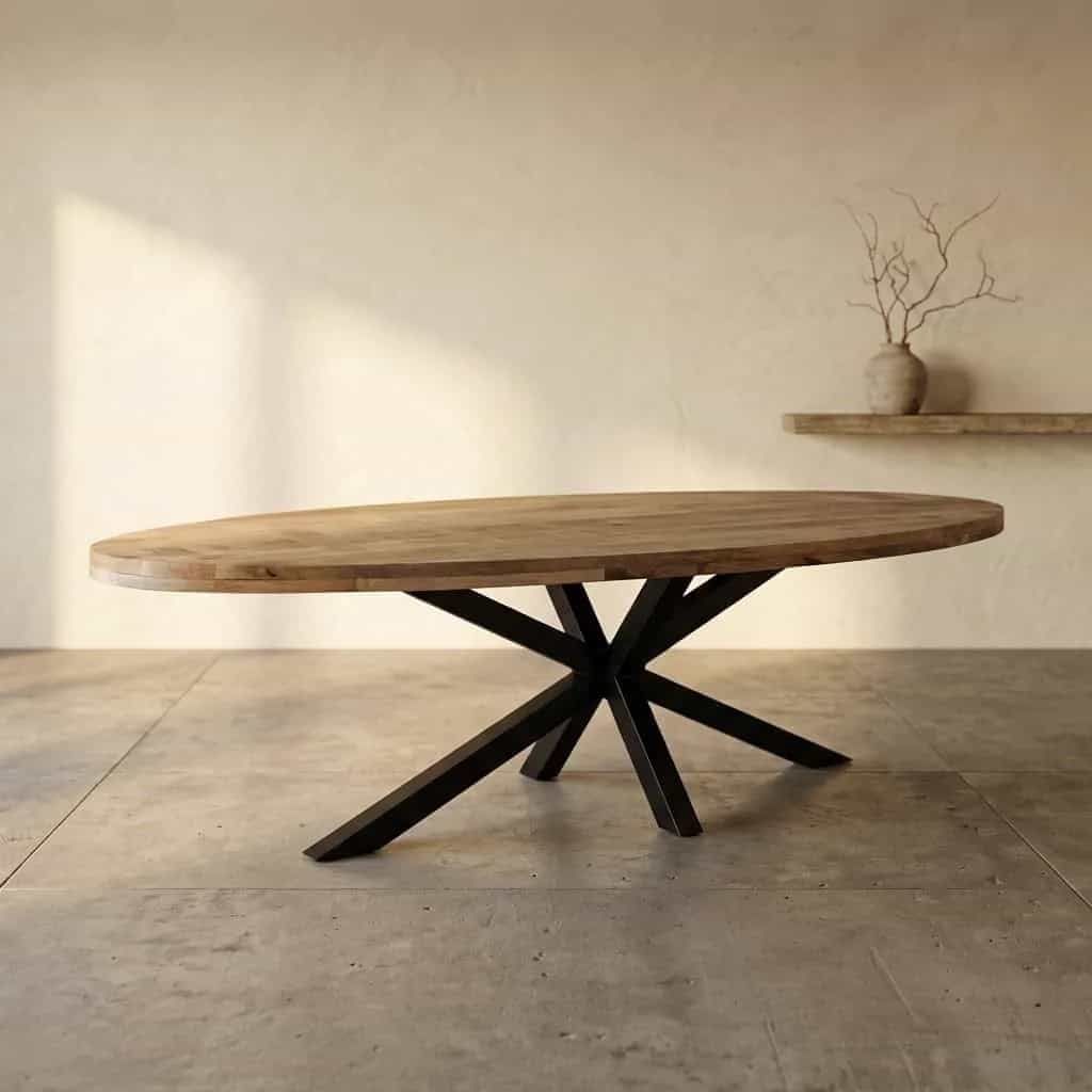 Mango Ovaal Naturel | 260 x 120cm