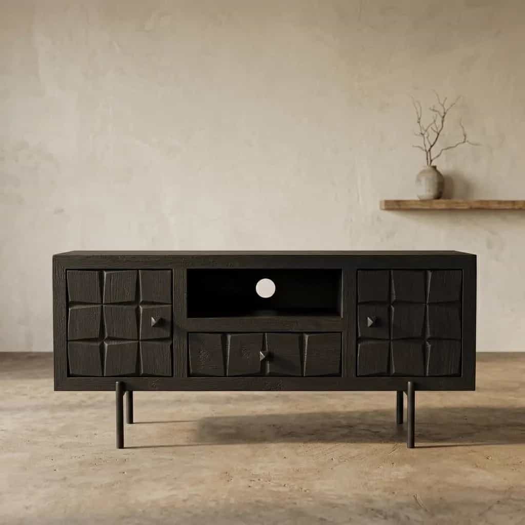 Tv meubel Brandy Black | 120 cm
