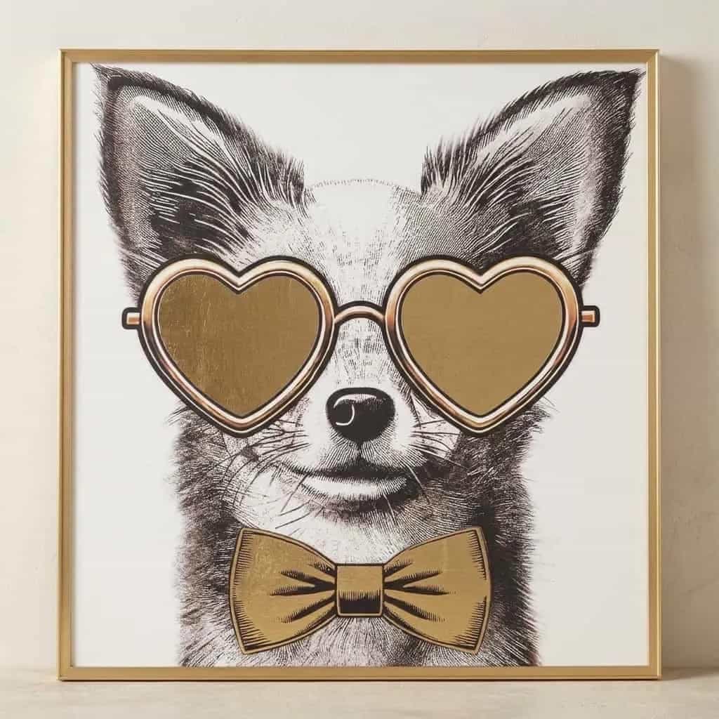 Wall art Bodhy black/gold