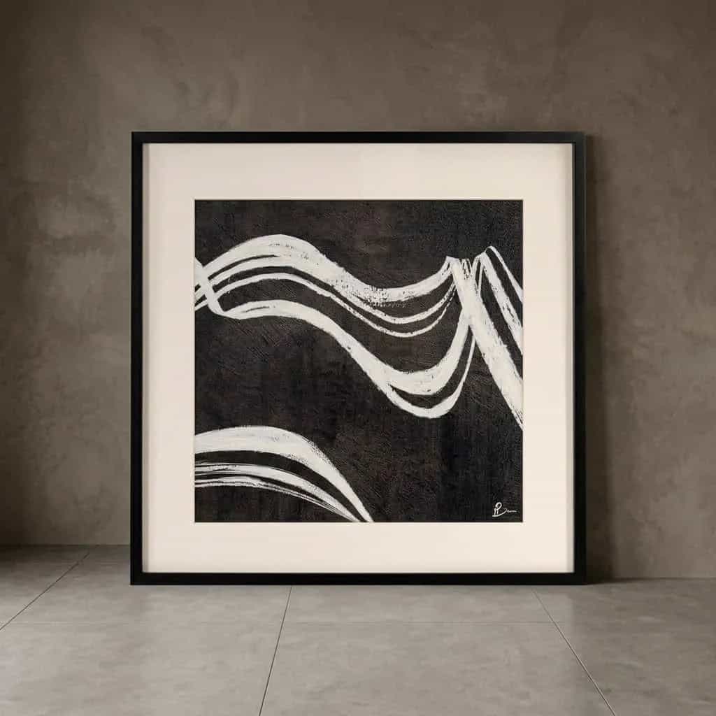 Wall art Jozy black/white