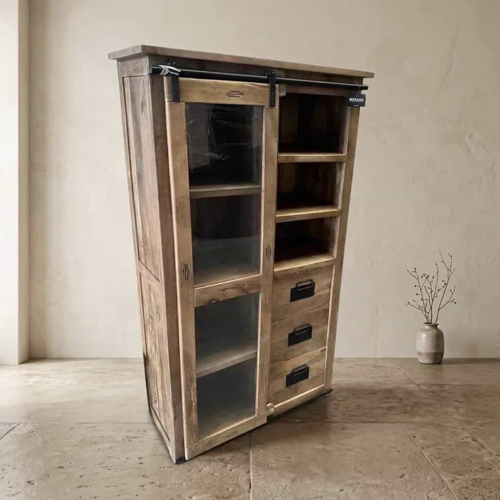 Wandkast Works glas