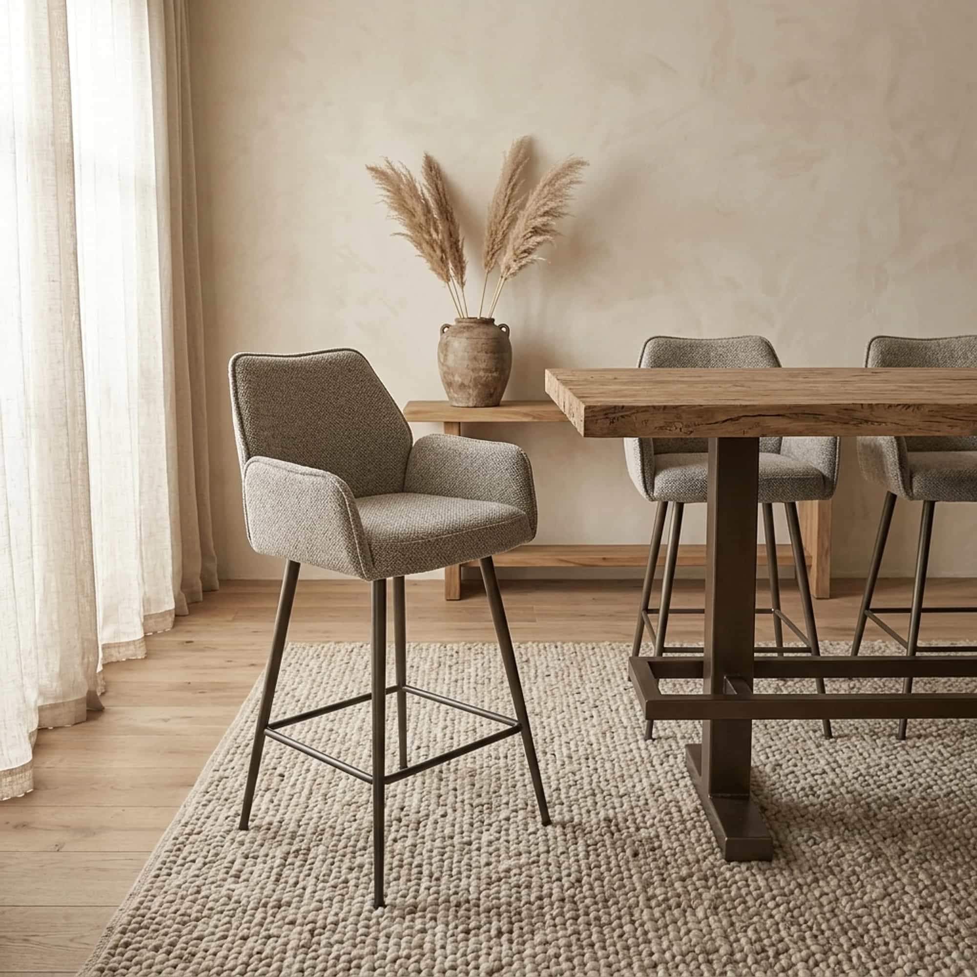 6 x London Barkruk: Be Nature | Zithoogte 65 cm