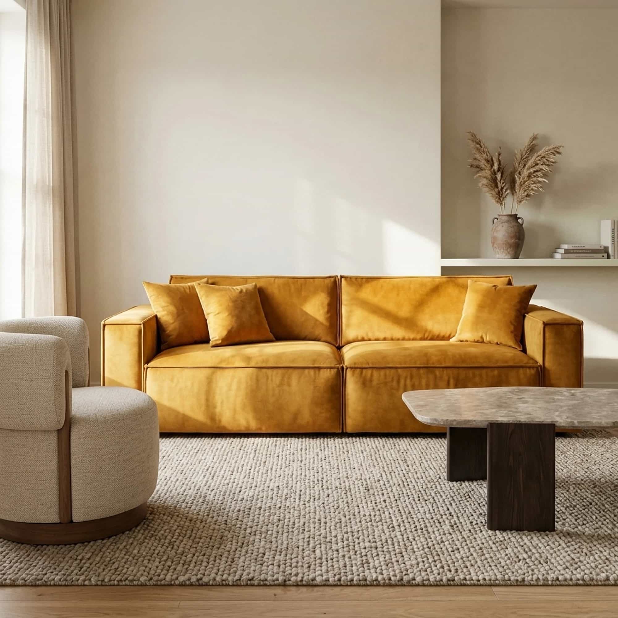 Bank La Maison | Okergeel