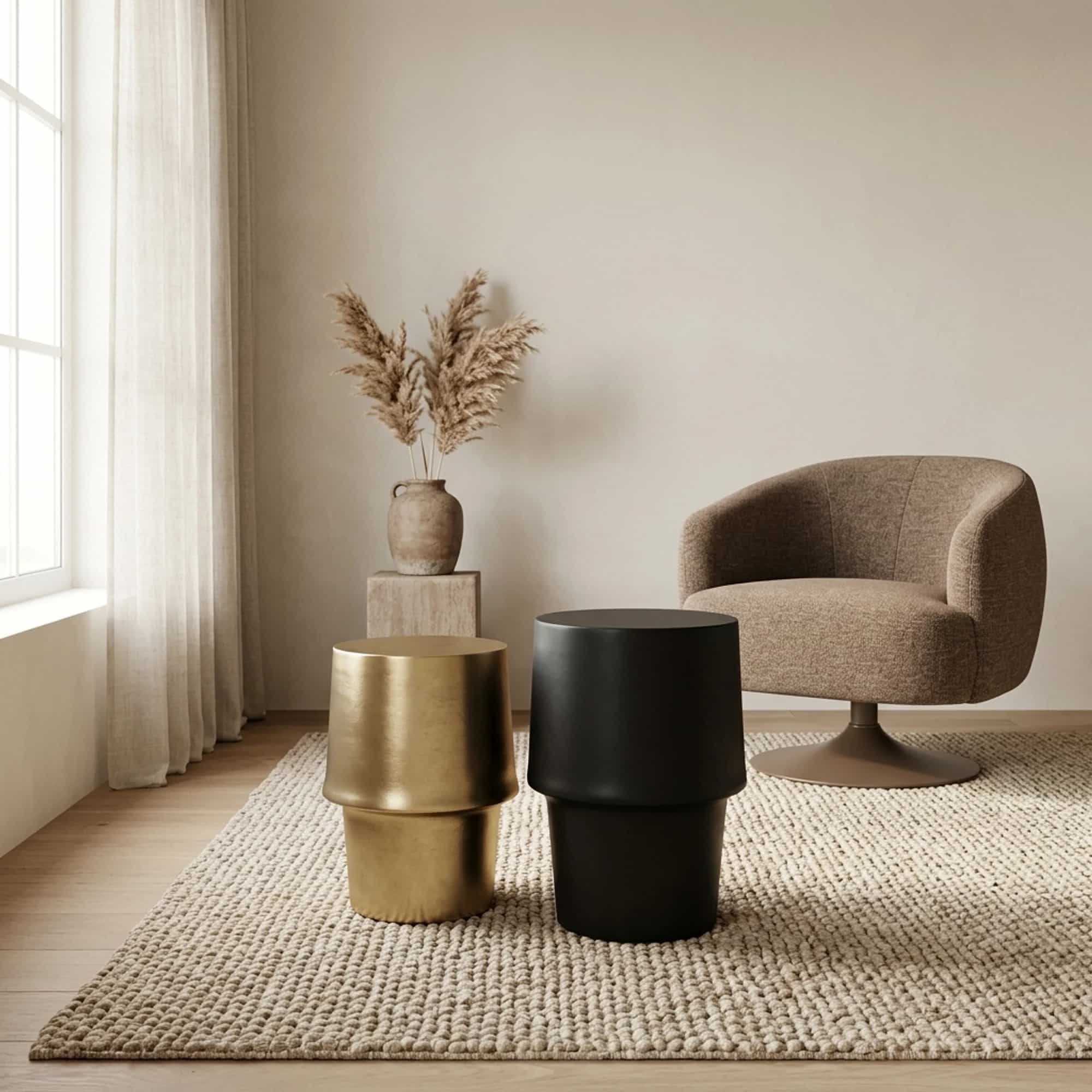 Bijzettafel Glamor Goud Aluminium 30 cm