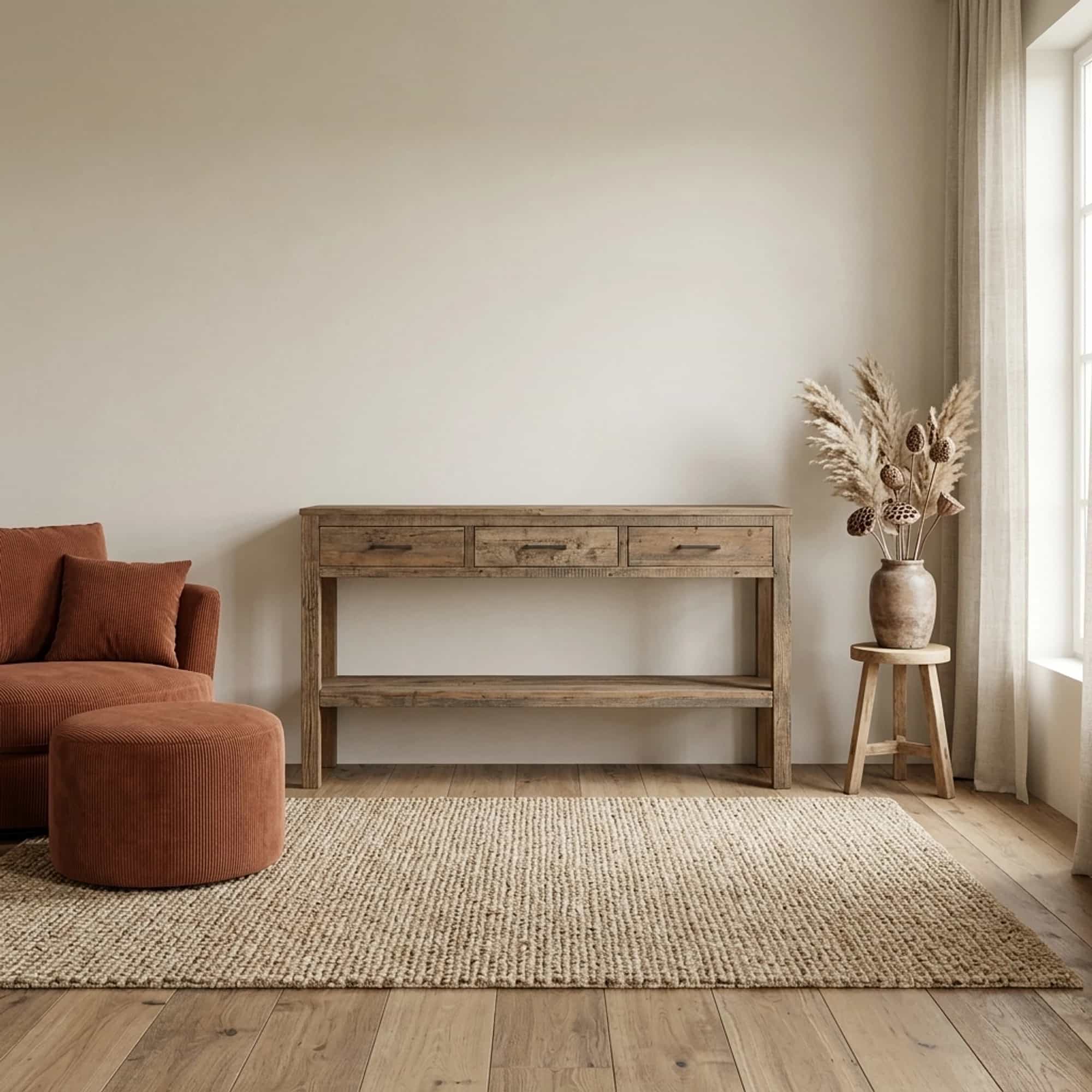 Brent Sidetable 150cm | Oud hout