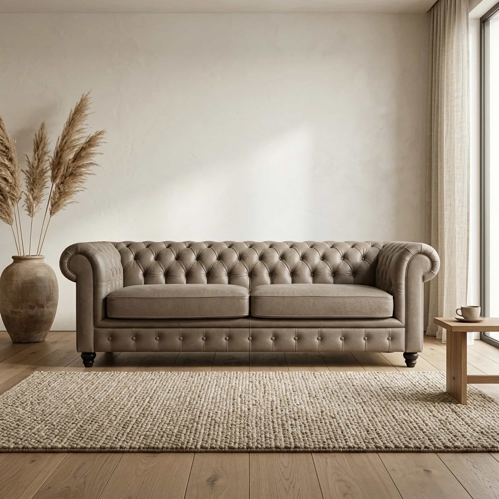 Chesterfield XL Leder | 3 Zits