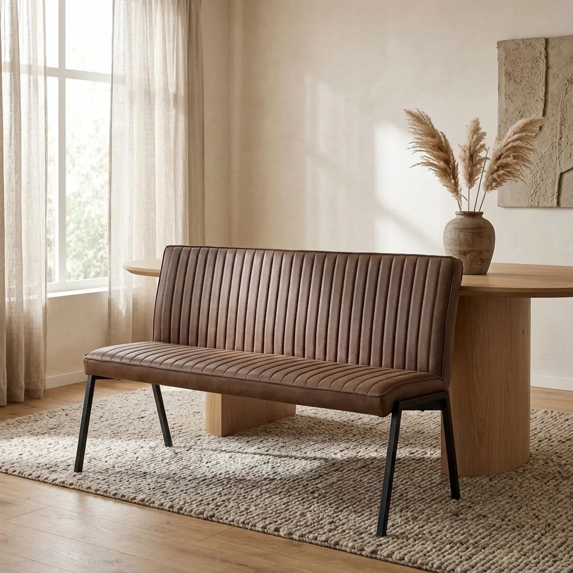 Eetkamerbank Tivoli Bull | 155 cm | Brown
