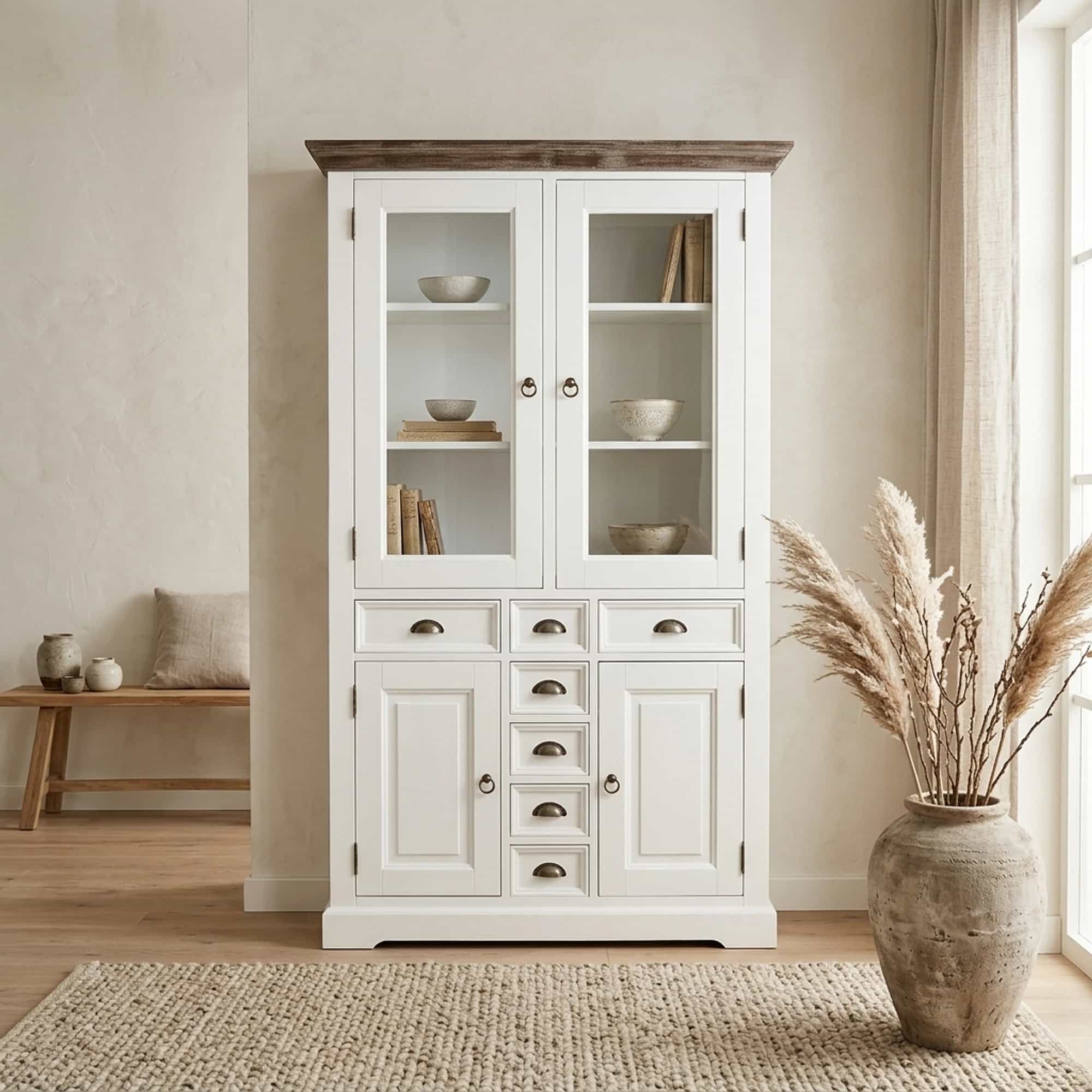 Fleur Vitrinekast 115 cm