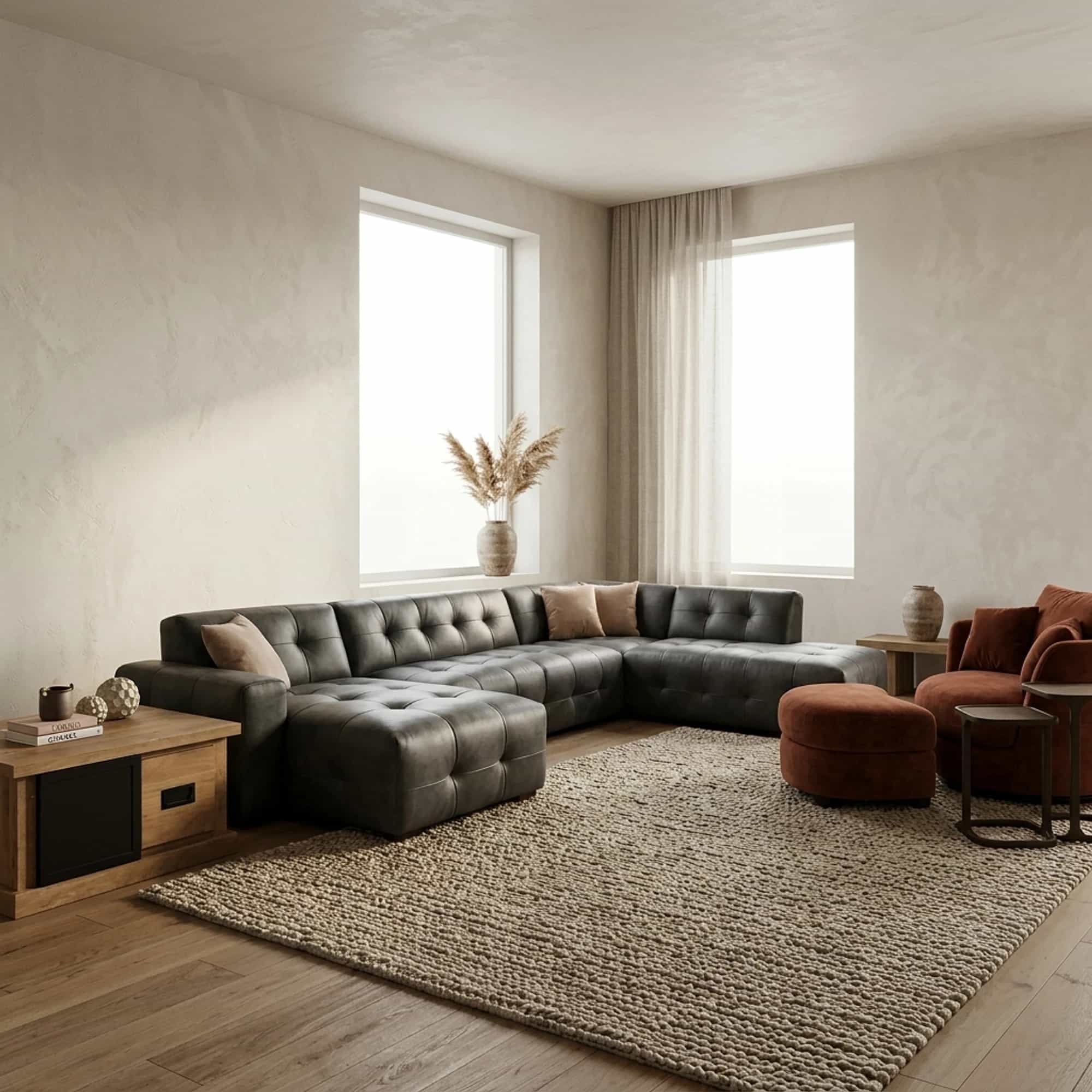 Loungebank Amsterdam Kenia leder