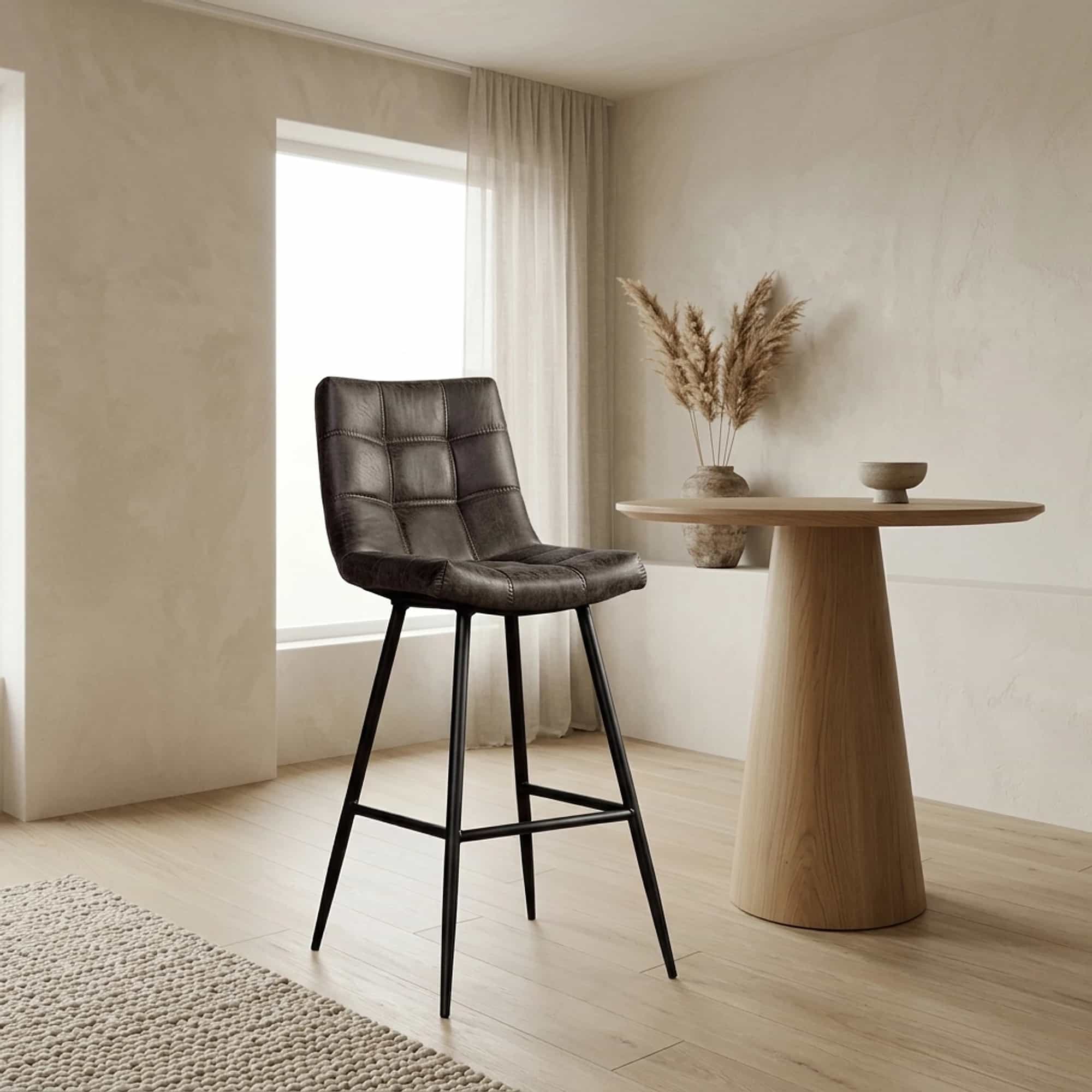 Navarra Barstoel - fabric Antracite